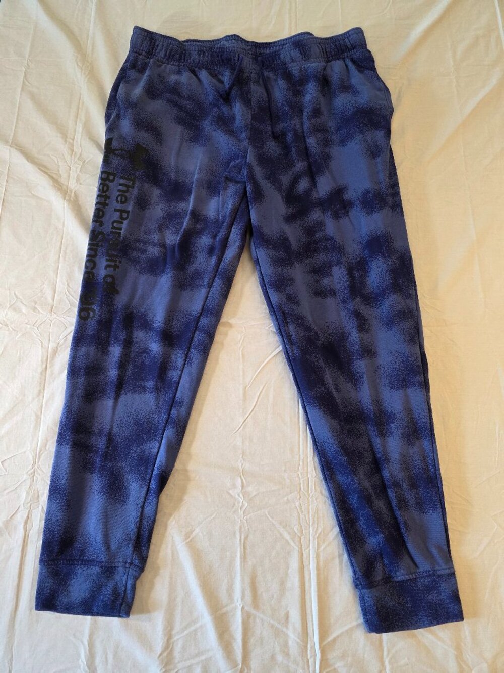 Under Armour Sweatpants Men's XXL Purple and Black Pursuit of Better Since '96